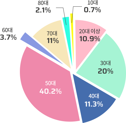 2019 연령별 점유율